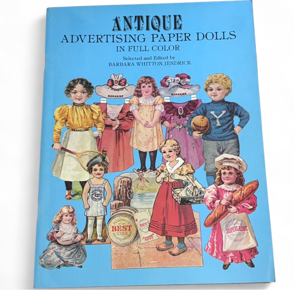 Antique Advertising Paper Dolls Book - Full Color Edition